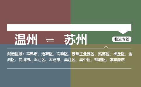 温州到苏州沧浪区物流专线