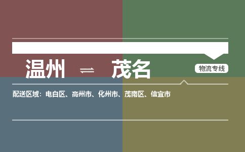 温州到茂名电白区物流专线