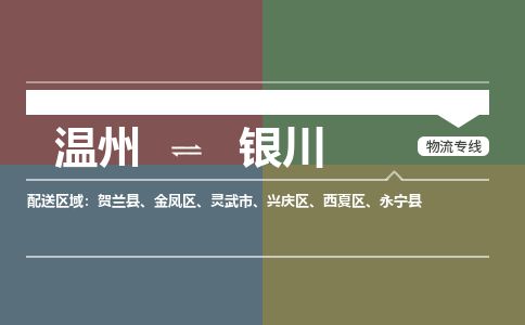 温州到银川西夏区物流专线
