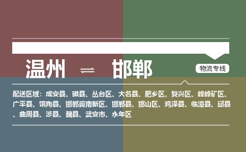 温州到邯郸复兴区物流专线