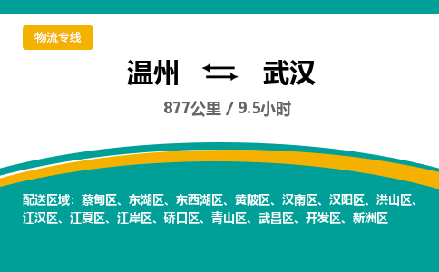 温州到武汉江夏区物流专线