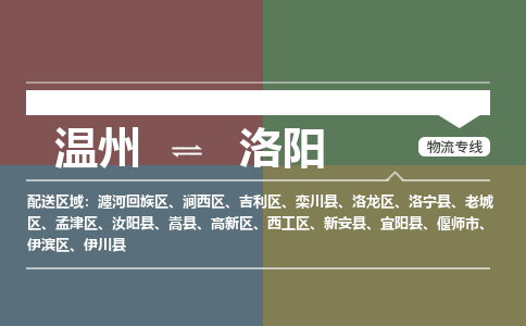 温州到洛阳伊滨区物流专线