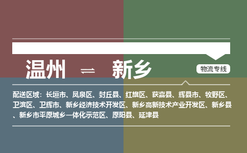 温州到新乡牧野区物流专线