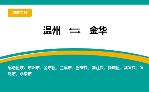 温州到金华金东区物流专线