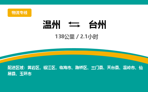 温州到台州椒江区物流专线