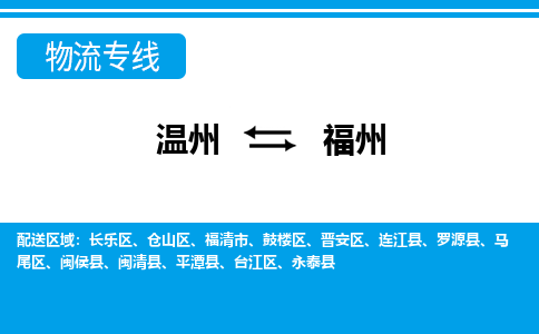 温州到福州仓山区物流专线