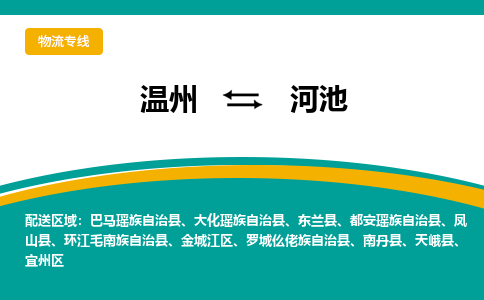 温州到河池宜州区物流专线